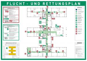 Flucht- und Rettungspläne